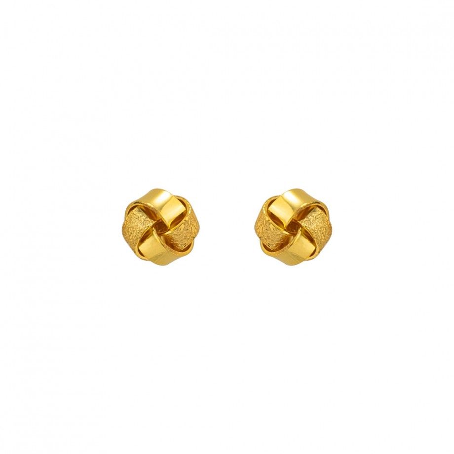 Earrings Knot - Golden