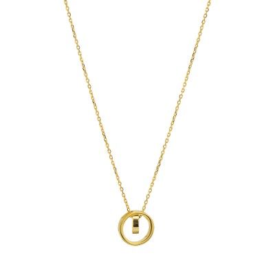 Colar Circulos Entrelaçados - Dourado Colar Circulos Entrelaçados - Dourado