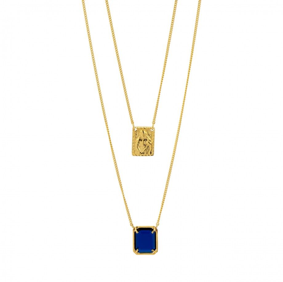 Scapular Necklace - Blue