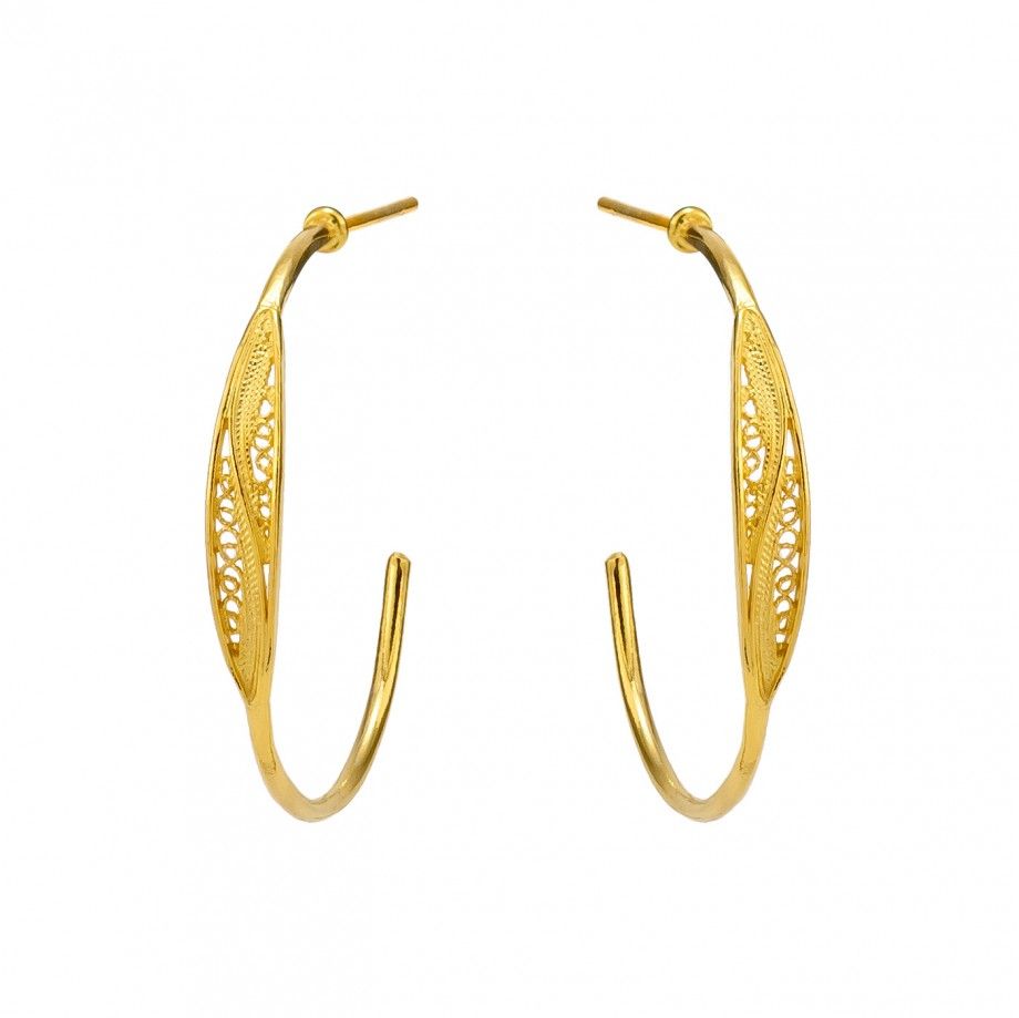 Hoop Earrings 3,2cm - Golden