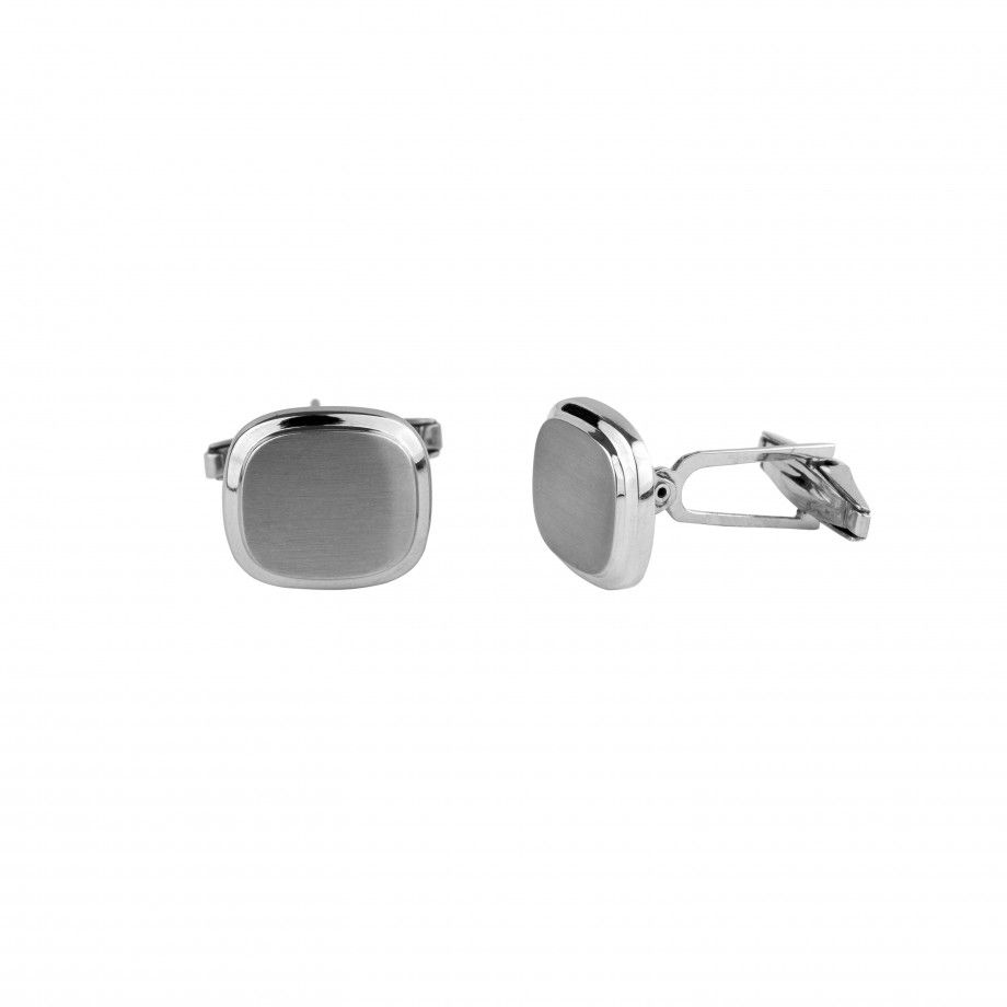 Cufflinks Rounded Burnell - Brushed