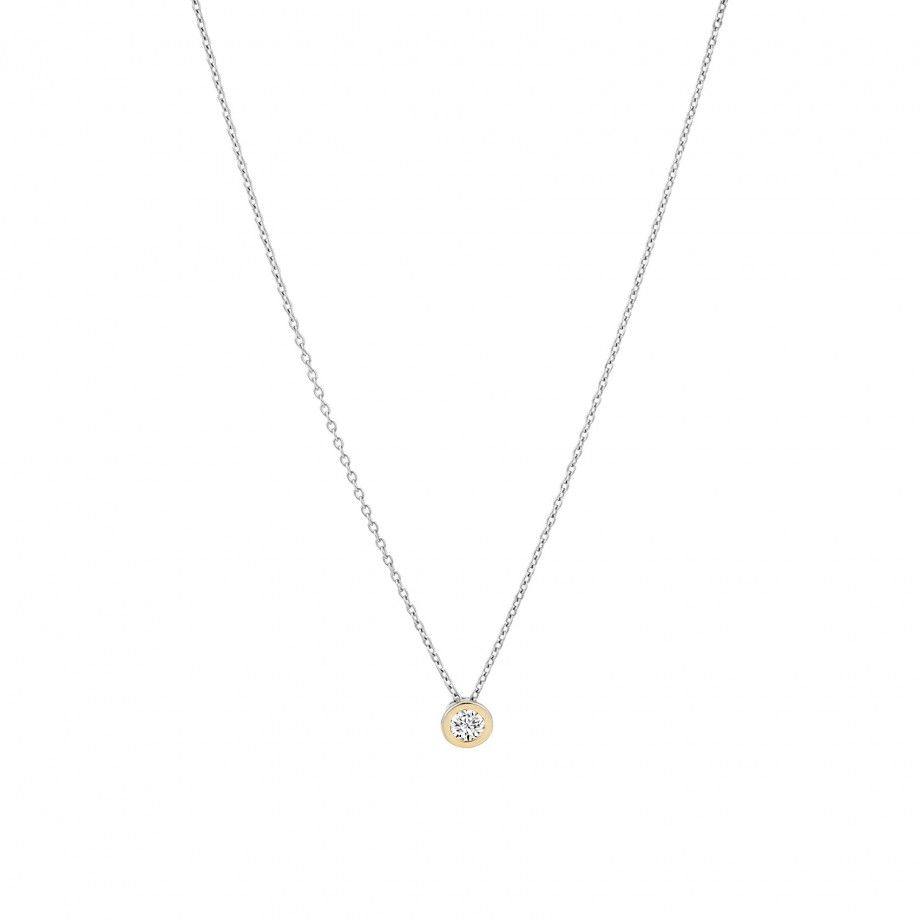 Necklace Zircon with Gold