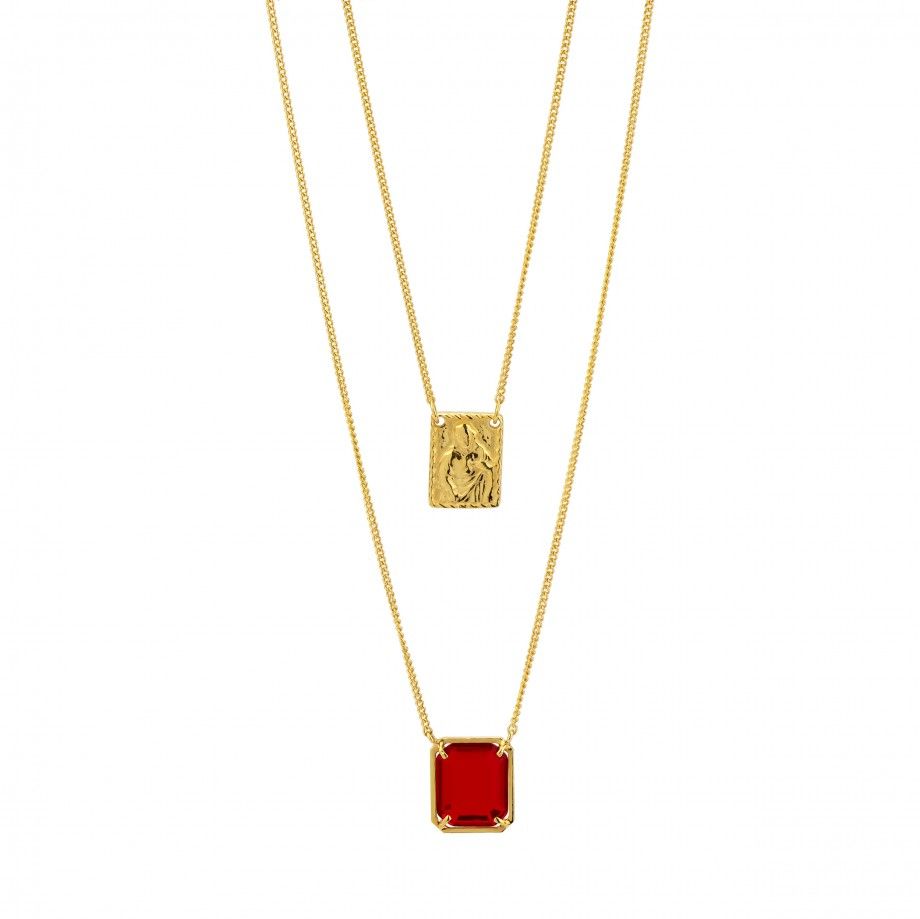 Scapular Necklace - Red