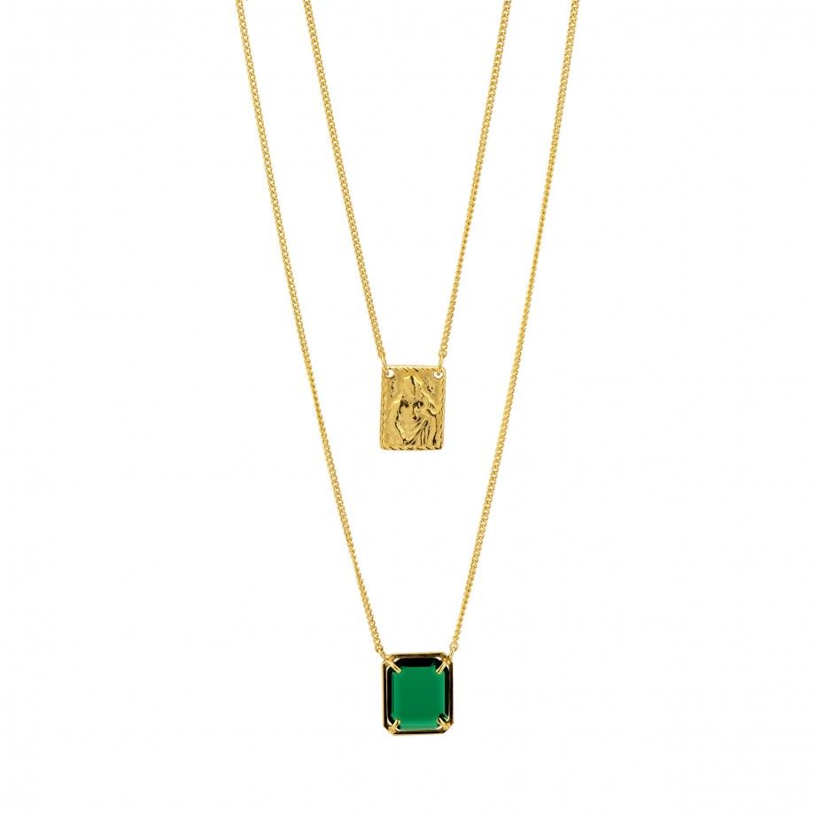 Scapular Necklace - Green