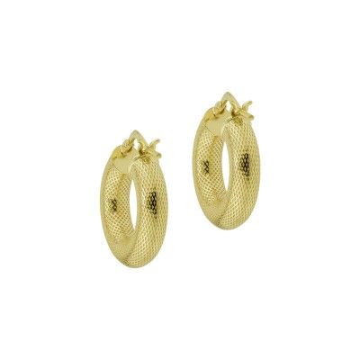 Argolas Picotadas - Dourado