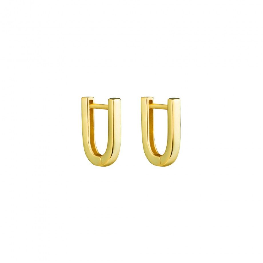 Hoop Earrings Oval - Golden