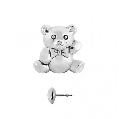 Cabinet Knob Teddy Bear - Large Brushed