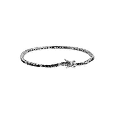 Bracelet Riviera - Silver/Black