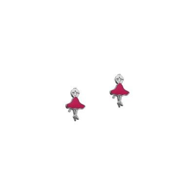 Earrings Ballerina - Fuchsia