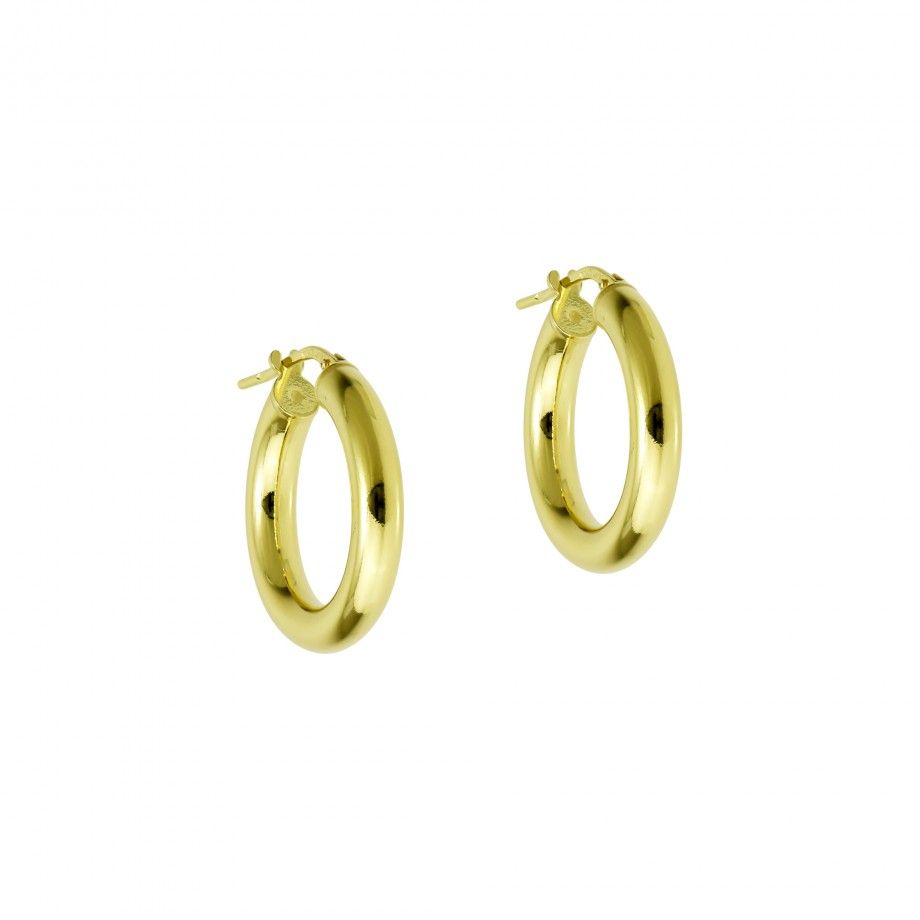 Hoop Earrings Round 2,2cm - Golden