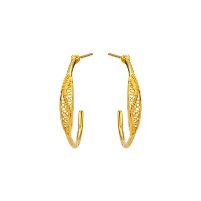 Hoop Earrings 2,5cm - Golden