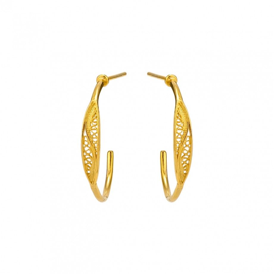 Hoop Earrings 2,5cm - Golden