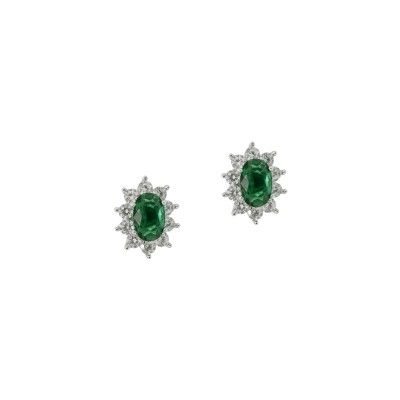 Earrings Diana - Green