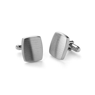 Cufflinks Rectangle - Brushed