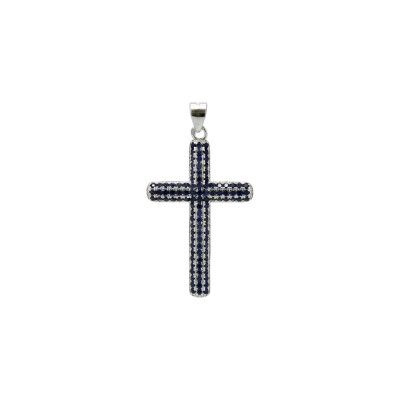 Cross with Blue Zirconia Cross with Blue Zirconia