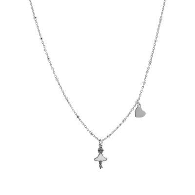 Necklace Ballerina - White