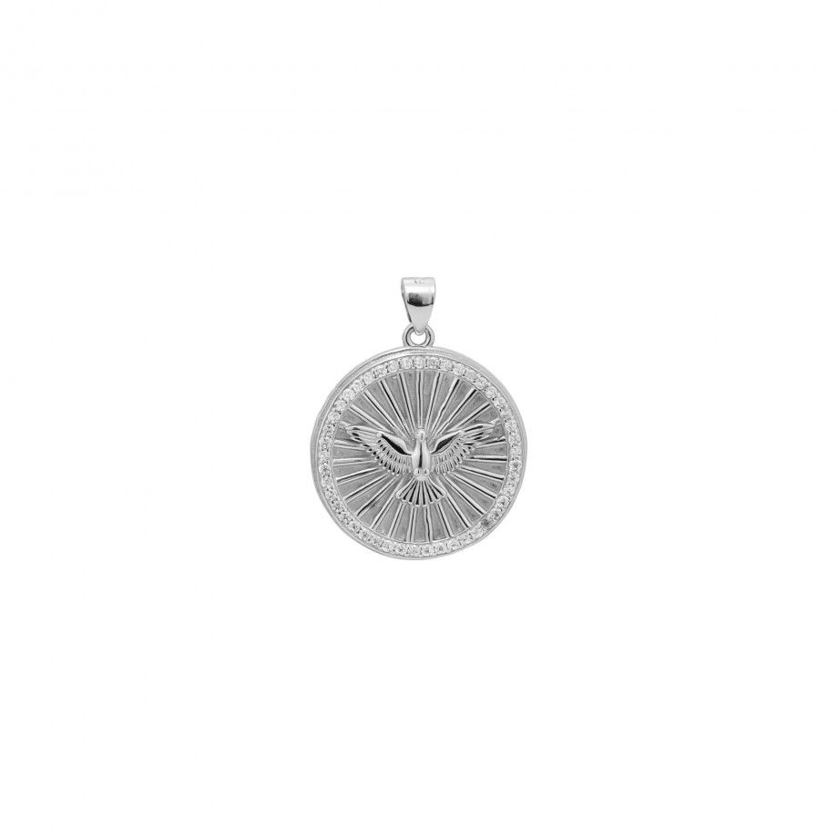 Medalha Espirito Santo com Zircnias