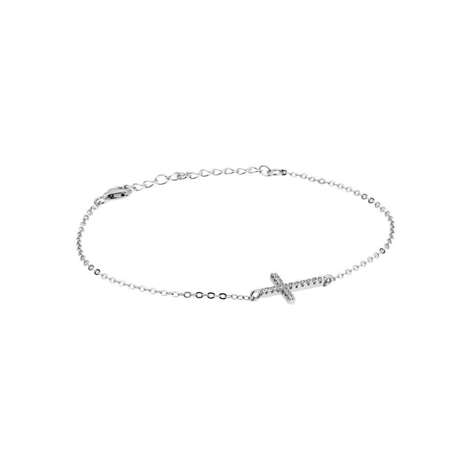 Bracelet Cross with Zirconia