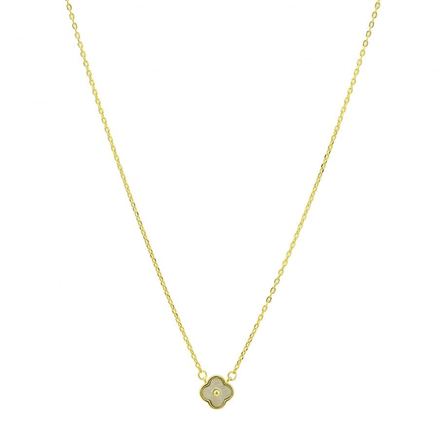 Necklace Mother of Pearl Clover