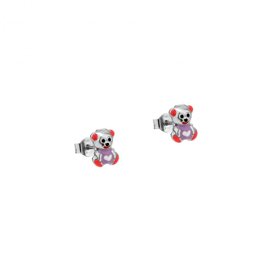 Earrings Little Bear - Lilac
