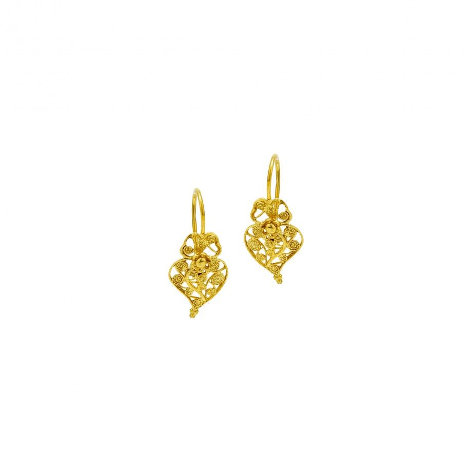 Viana Heart Earrings - 2cm