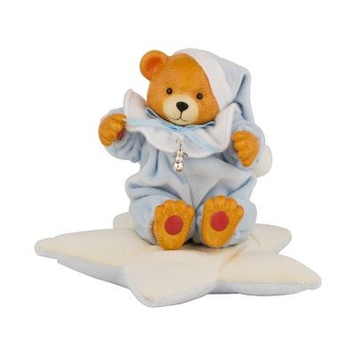 Music Box Bear in Star - Blue