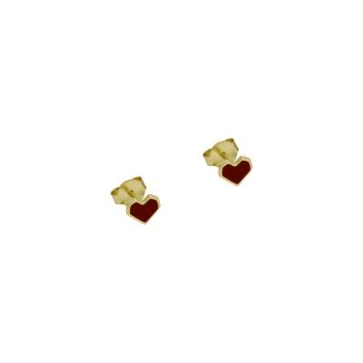 Earrings Red Heart