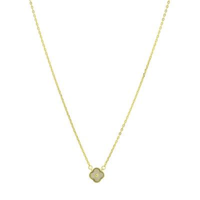 Necklace Mother of Pearl Clover