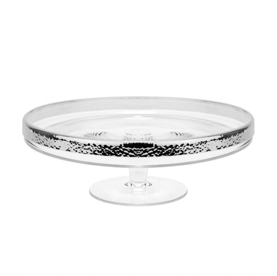 Cake Plate Hammered