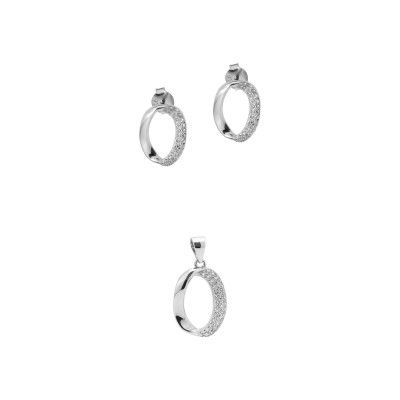 Set Earrings and Pendant Wavy