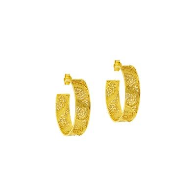 Filigree Hoop Earrings