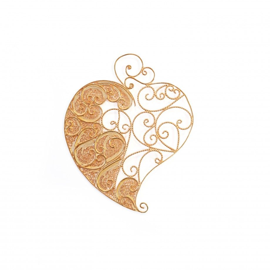 Pendente Cora��o D'Ouro