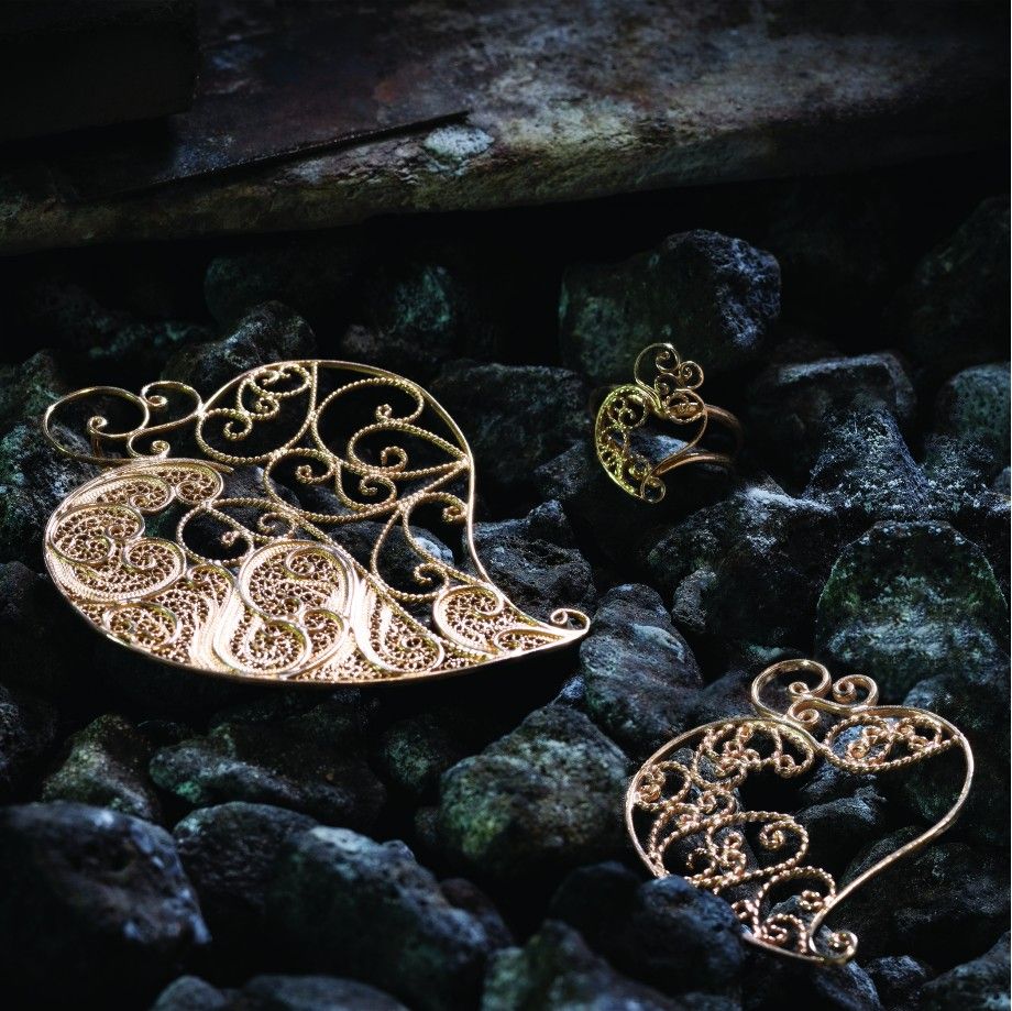 Pendant Cora��o D'Ouro