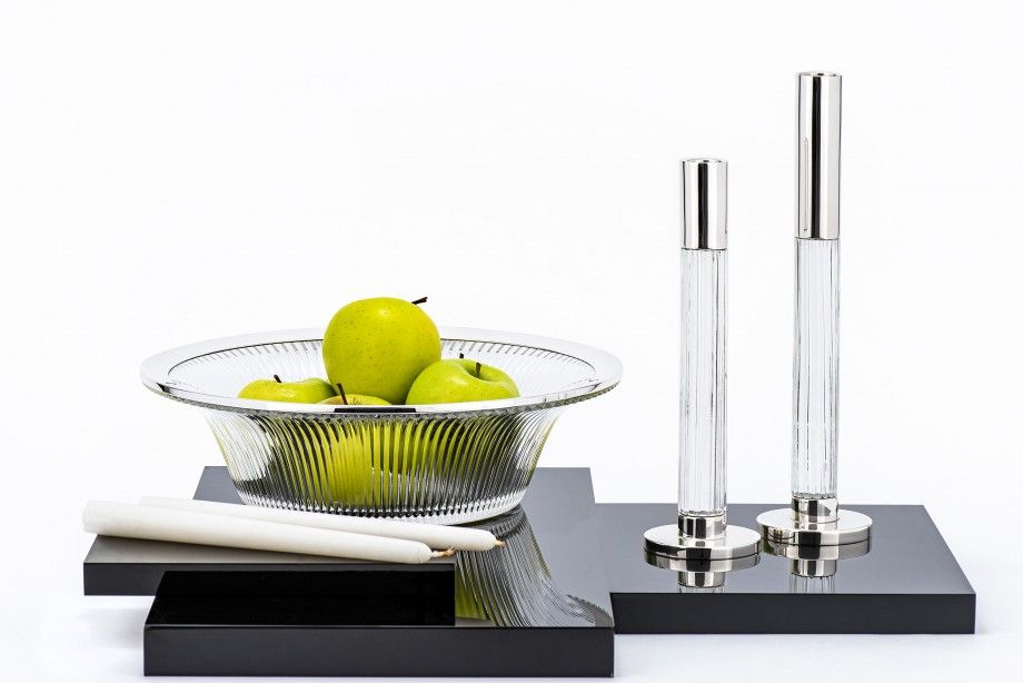 Crystal Candlestick Cristal - 31cm