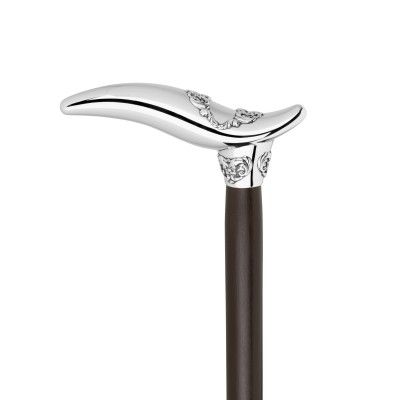 Walking Stick Ornamented Birdie - Brown