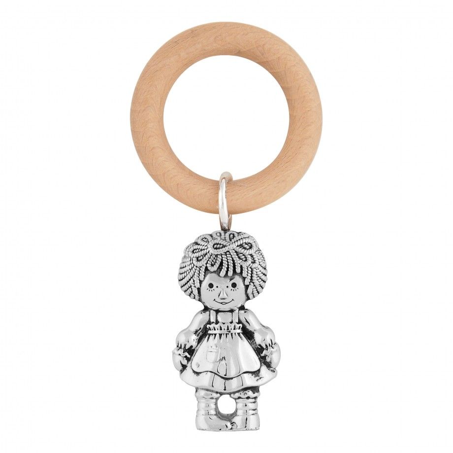Teething Ring Rag Doll Girl