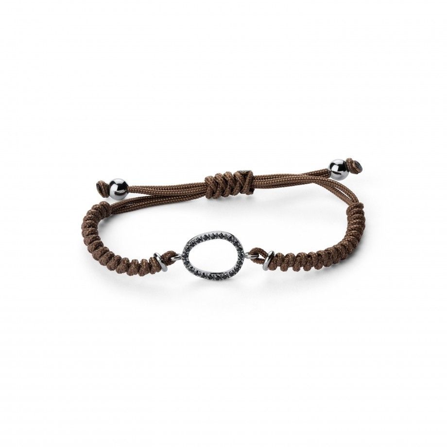 Bracelet Macrame Oval Brown