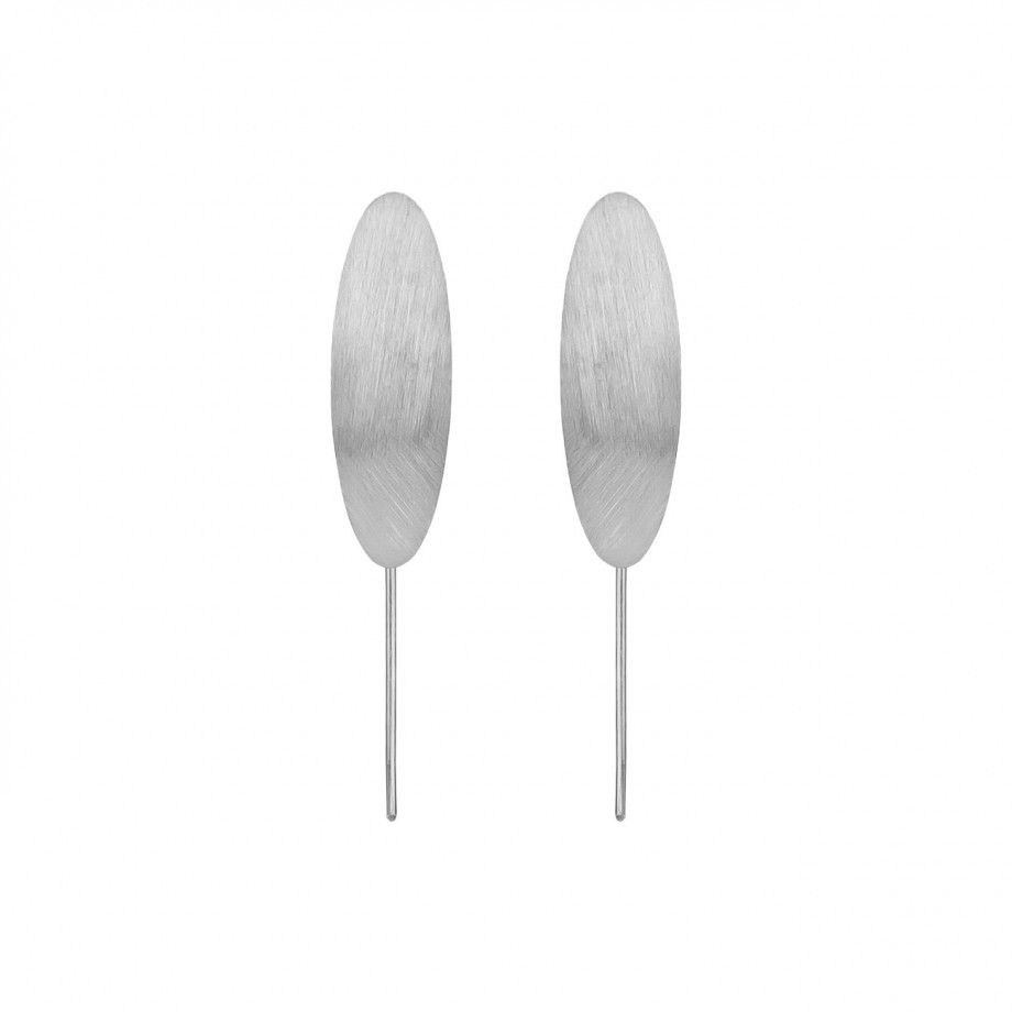 Earrings Brushed Leaf