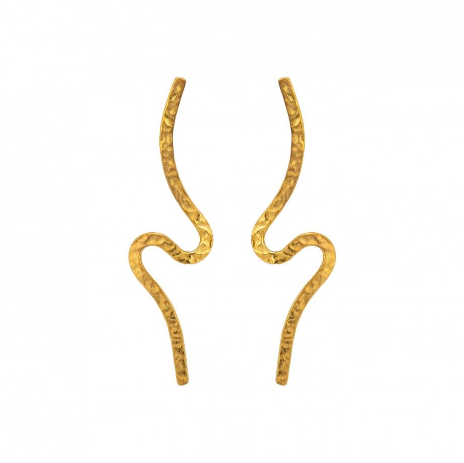 Brincos Scrible - Dourado