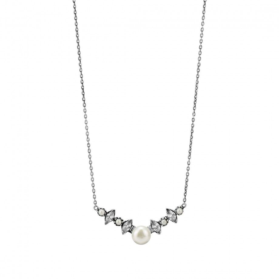 Necklace with Pearls Navette