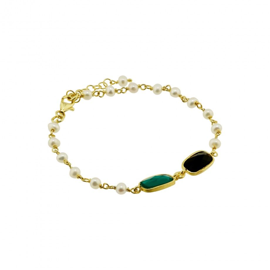 Pulseira Yannis - Preto e Verde