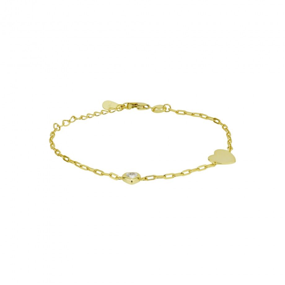 Bracelet Hearts - Golden