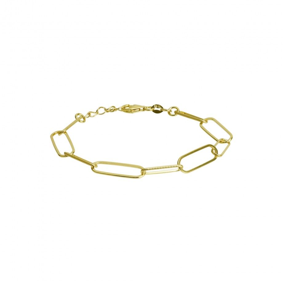 Pulseira Elos Lisos e Riscados