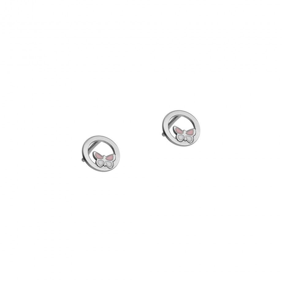 Earrings Butterfly - Pink
