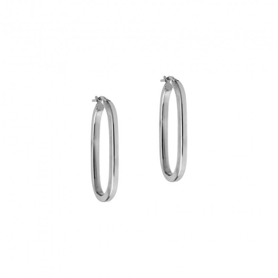 Oval Hoop Earrings