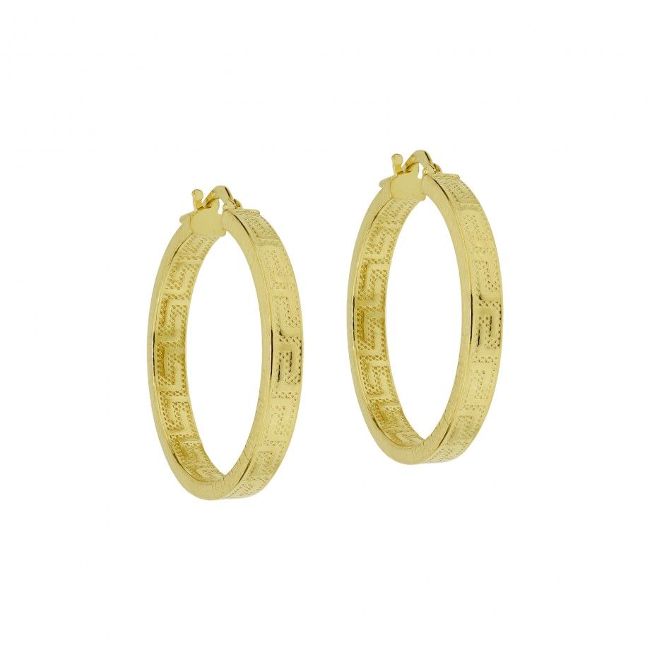 Greek Hoop Earrings