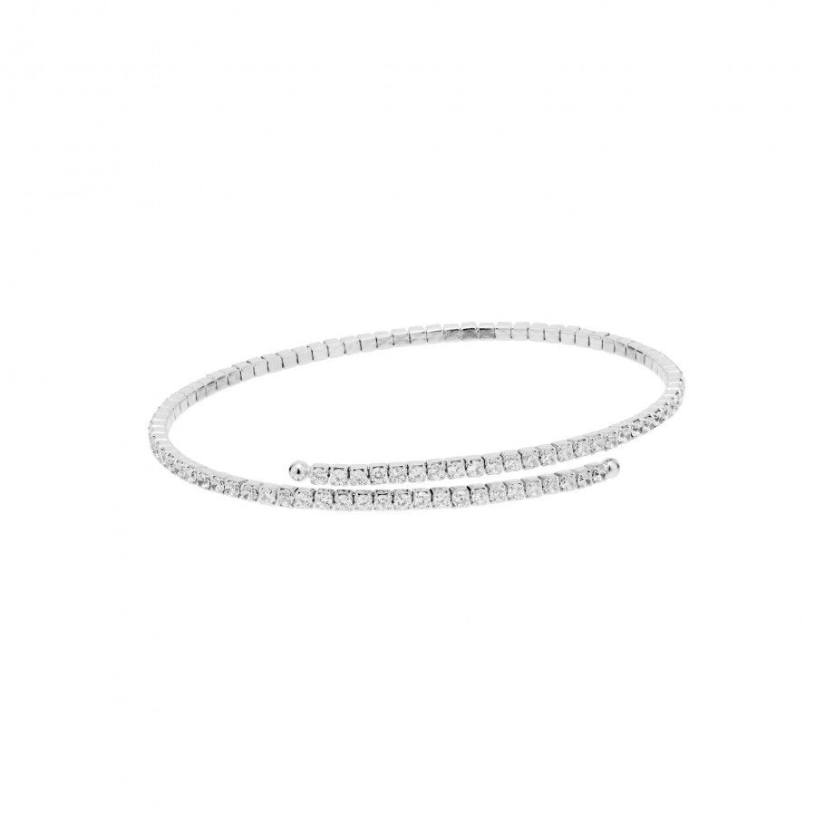 Crossed Riviera Bracelet
