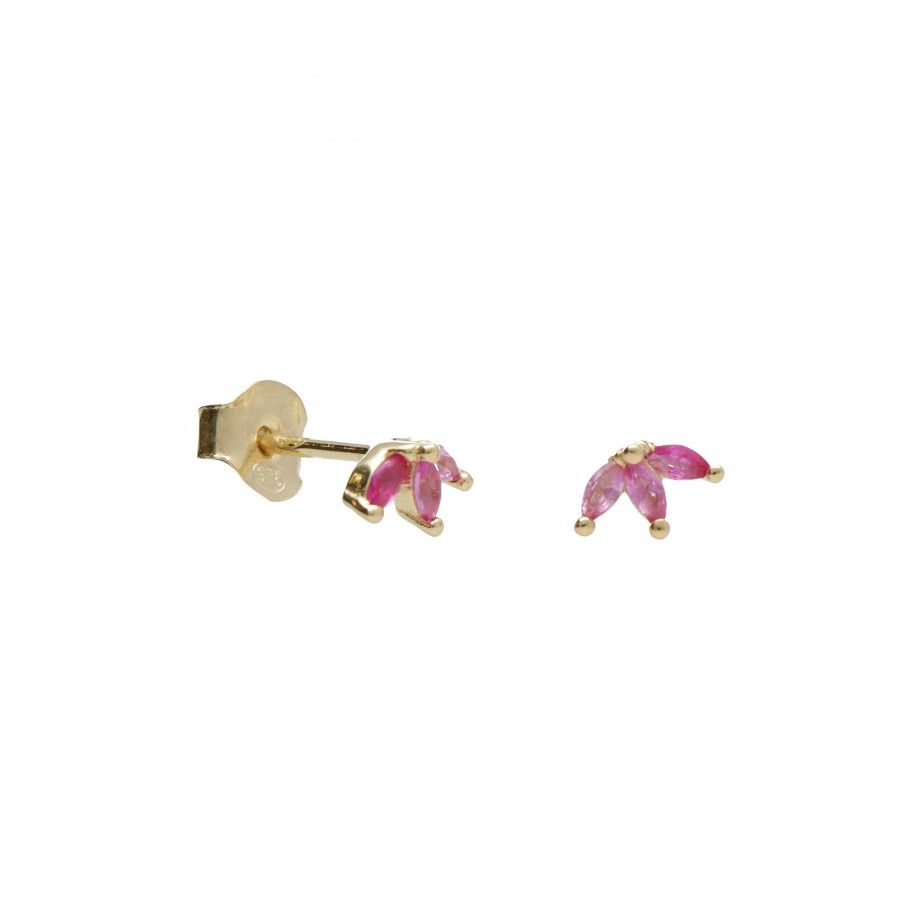 Brincos P�talas Rosa