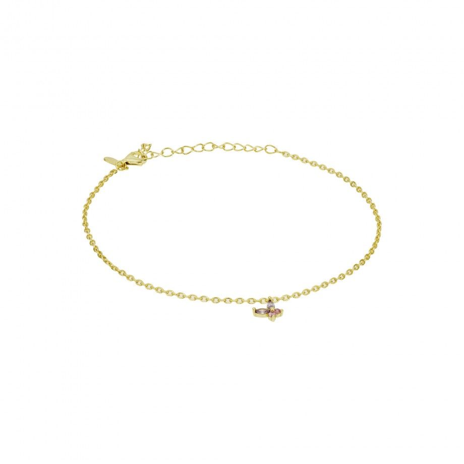 Pulseira de Tornozelo Borboleta