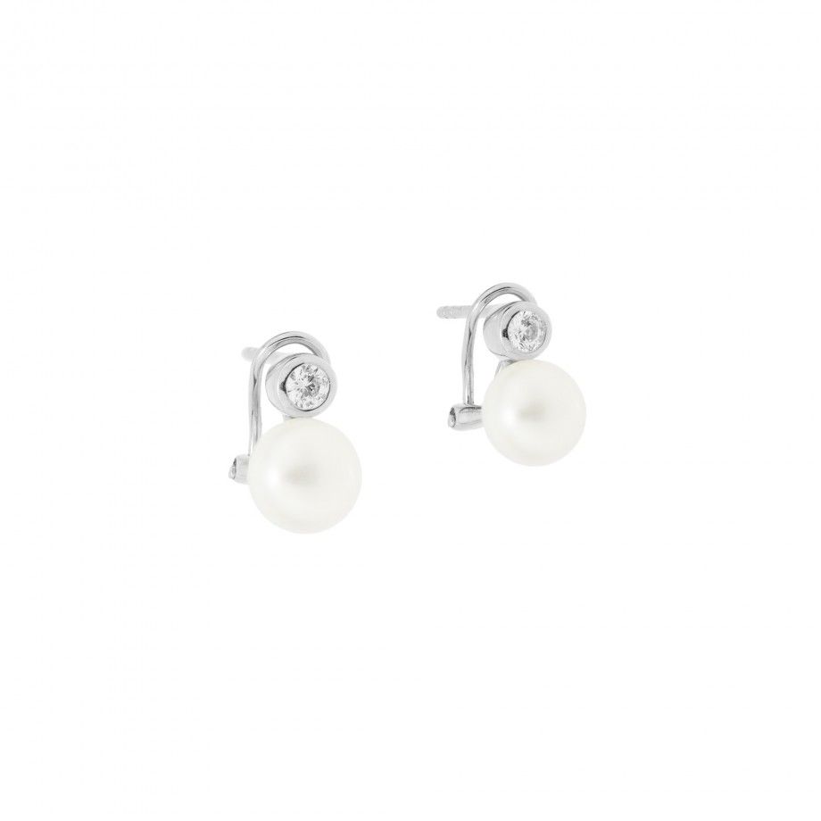 Brincos Zirconia e P�rola